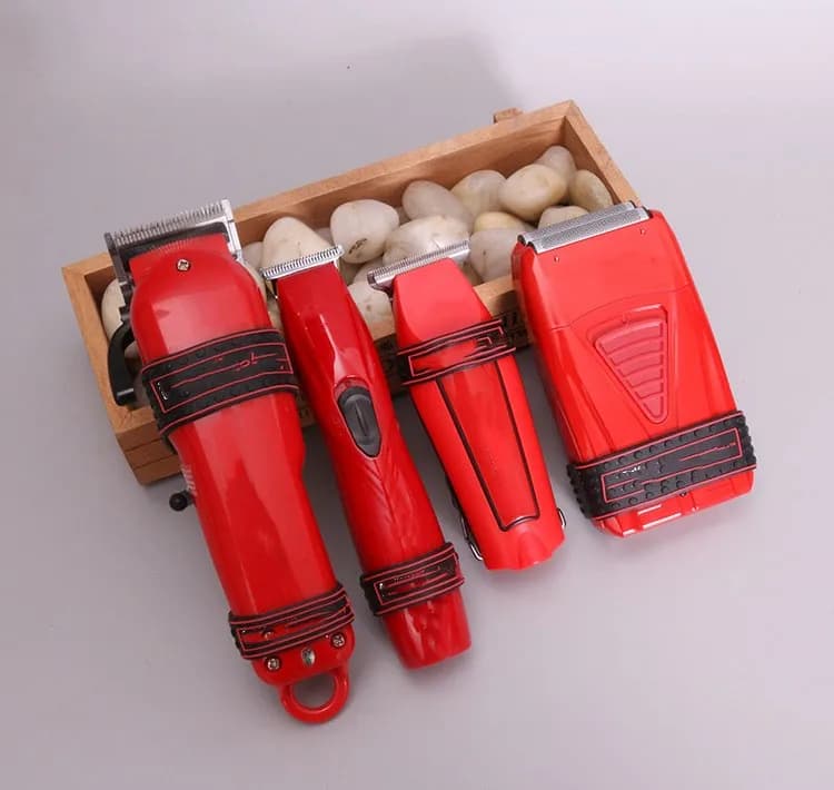 Tagliacapelli elettrico professionale senza fili Set Barba da uomo Rasoio Kit tagliacapelli ricaricabile USB impermeabile