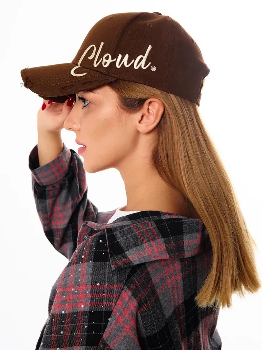 Berretto da baseball con testo ricamato classico Cloud per l'estate e l'autunno 2025, cappello sportivo da sole e parasole