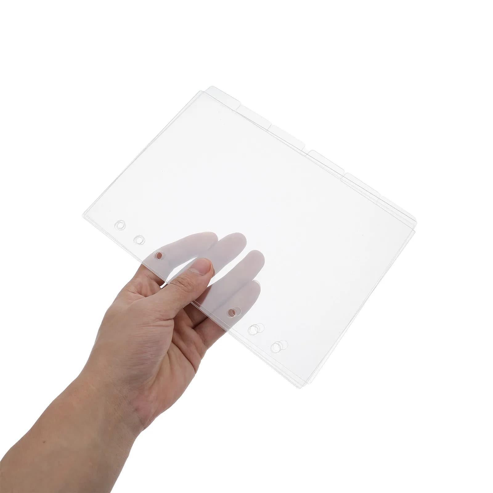 Set di 6 Copertine Trasparenti in Acrilico per Quaderni, Pagine Ricaricabili per Diari e Agende Fai-da-Te, Protezione Moderna A5