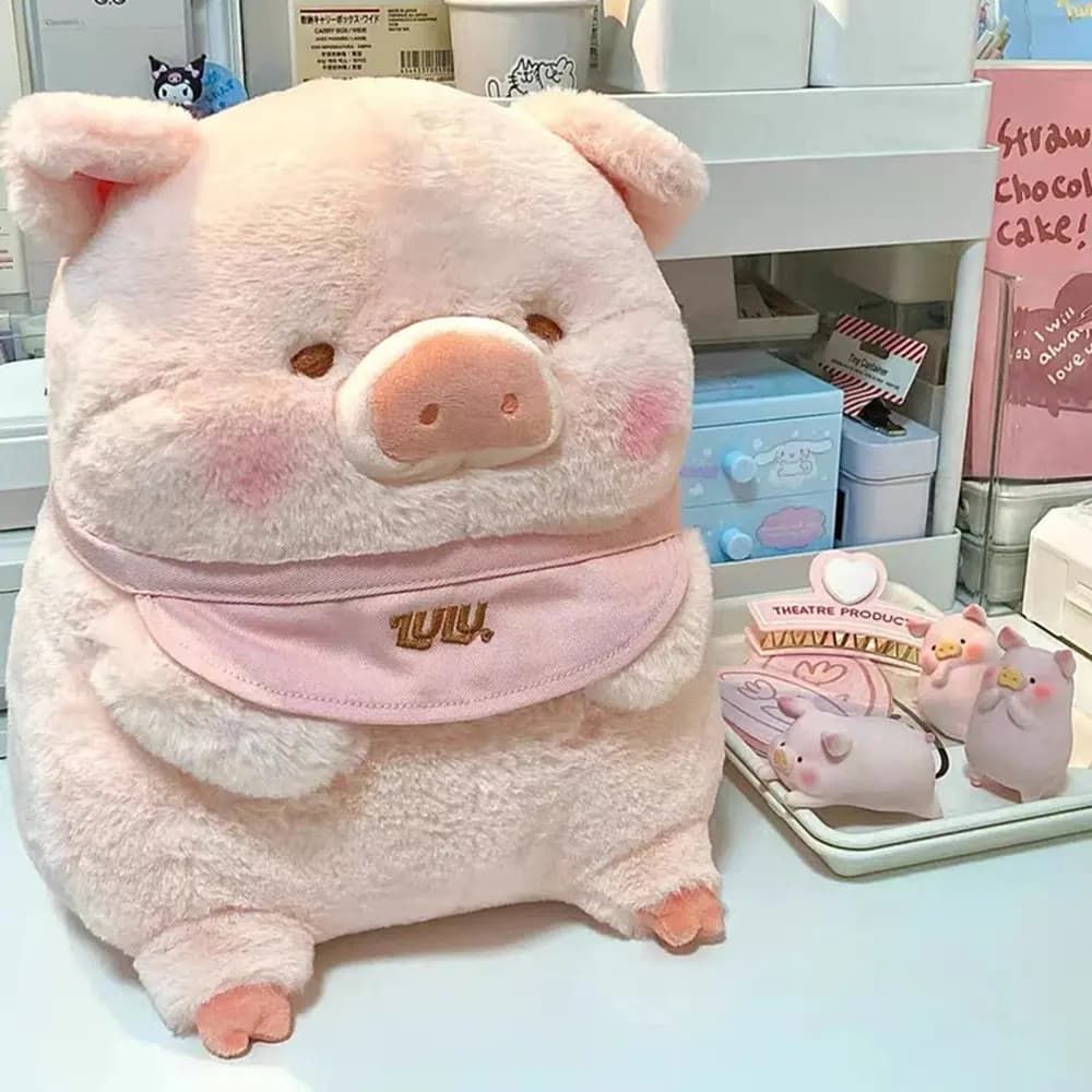 30cm Lulu Pig peluche Kawaii Anime animali di peluche creativi Piggy Doll Girl Birthday Toys fidanzata coppia regalo carino