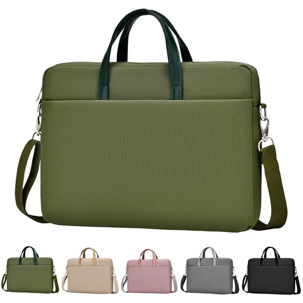 Borsa per Laptop 13.3 14 15.6 custodia per borsa per Notebook da 17 pollici per Macbook Air Pro 16 custodia Xiaomi borsa a tracolla nuova valigetta impermeabile