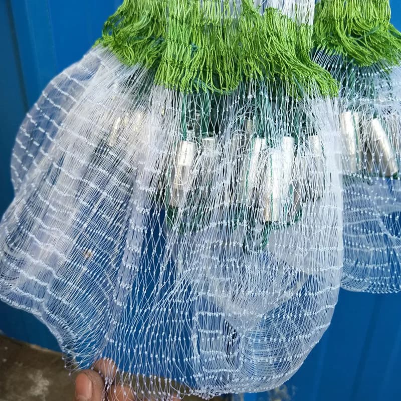 Manufacturer Wholesale Green Line Spinning Net Double Knot Type White Monofilament Hand-Cast Fishing Gear