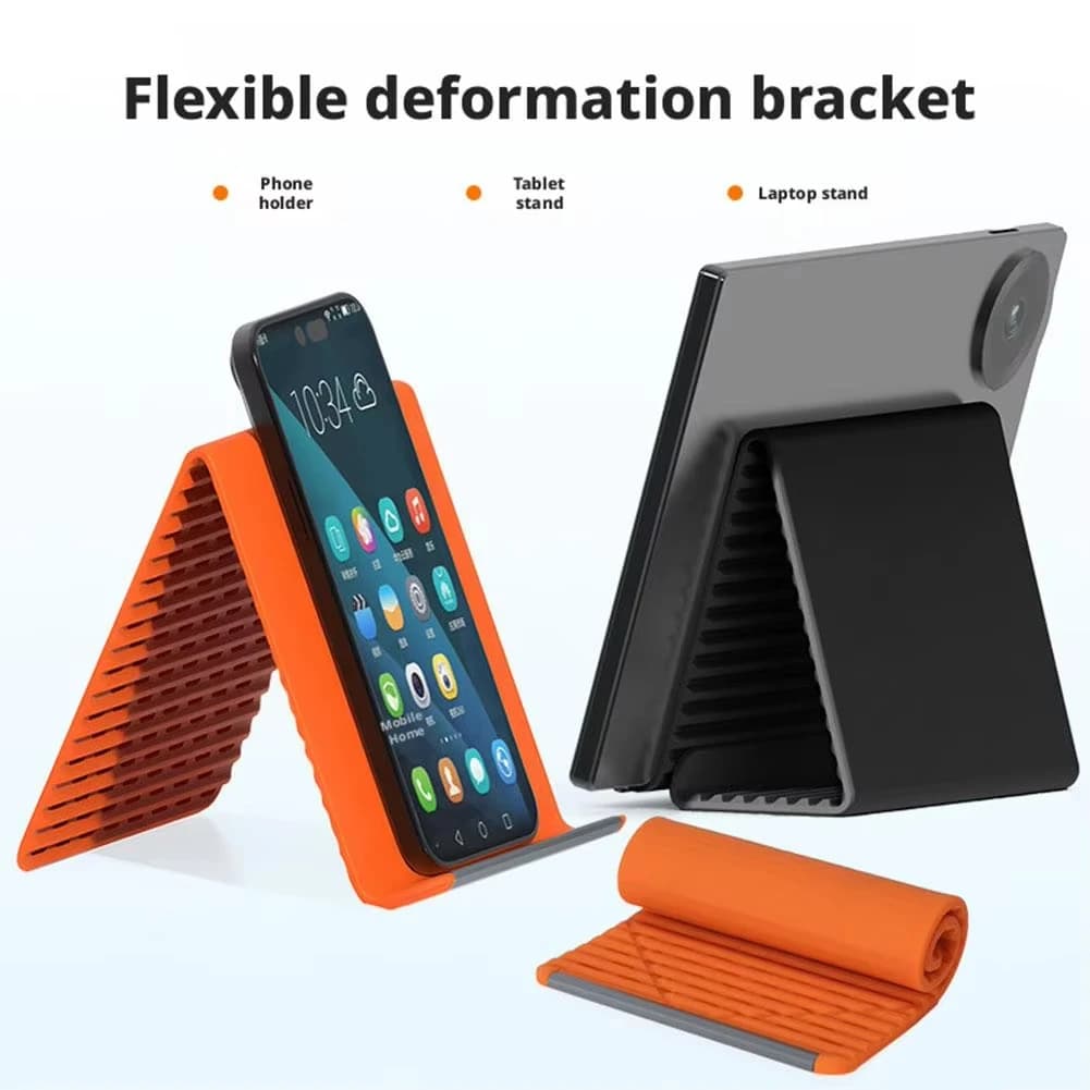 Supporto Flessibile in Silicone per Telefono, Tablet e Laptop, Regolabile, da Scrivania, Accessorio da Viaggio Universale