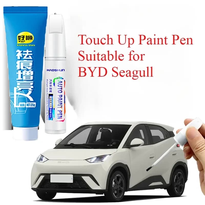 Penna per ritocchiare la vernice adatta per BYD Seagull Penna per vernice Bianco caldo Budding Verde Rosa Cera Riparazione Auto Nuovo 2024 2023 Bianco