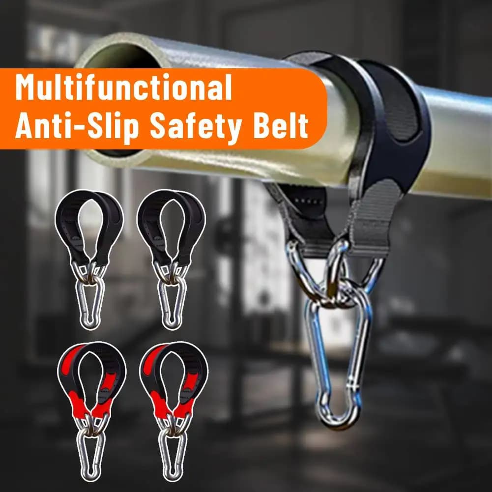 2 Pezzi Cinghie di Fissaggio per Sacco da Boxe – Cinghie Antiscivolo Resistenti con Fibbia Metallica, Attrezzatura Fitness Multiuso per Palestra e Boxe