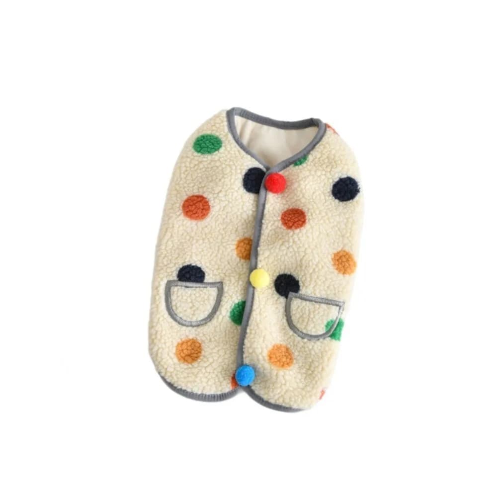 Pet Clothing Warm Dog Hoodie Fleece Sleeveless Dog Clothes Pocket Design Soft Puppy Sweater Autumn Winter