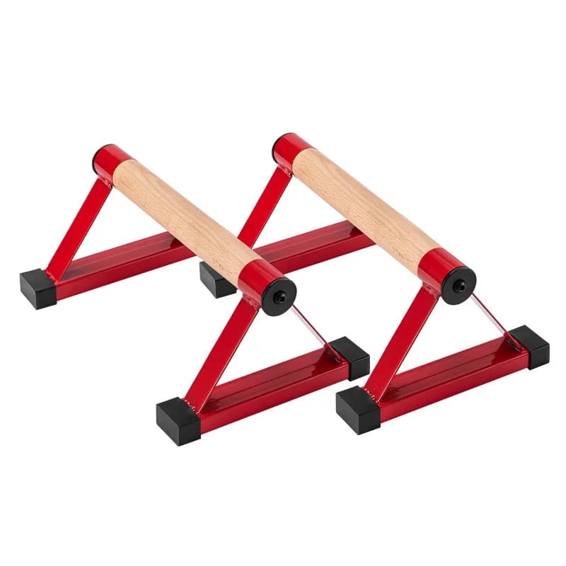 Supporto per Flessioni in Stile Russo Combinato Ferro-Legno con Piccole Barre Parallele per Trazioni, Vendita Diretta dal Produttore