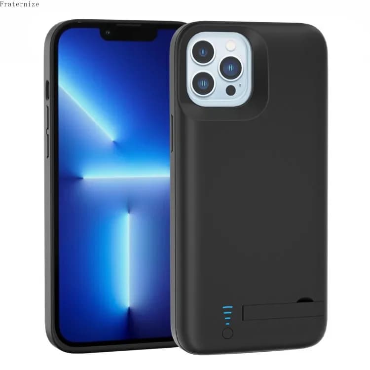 Per iPhone 11 12 13 Pro Max Mini 6 6s 7 8 Plus SE 2020 XR XS Max Custodia per caricabatteria di ricambio intelligente Powerbank esterno di ricarica
