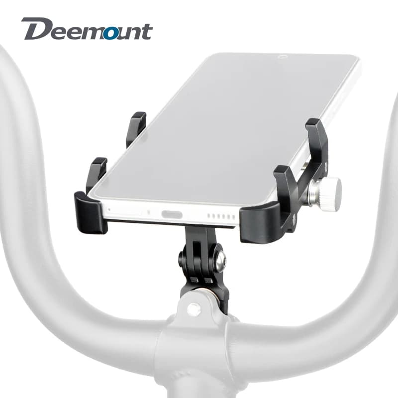 Deemount Smart Phone Mount Estensione del tubo sterzo della bicicletta pieghevole Supporto da trasporto Fotocamera sportiva Connessione a 3 forcelle Adatto a GoPro