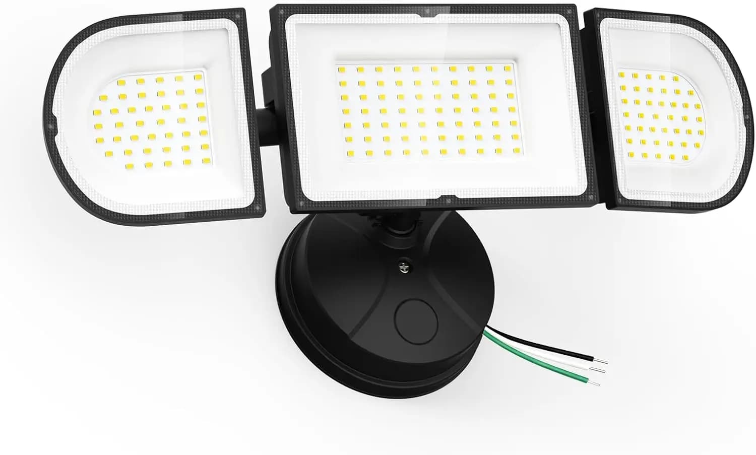 Faro LED da Esterno 150W Impermeabile IP65, 3 Teste Regolabili, Illuminazione di Sicurezza Super Luminosa 15000LM per Giardino e Cortile