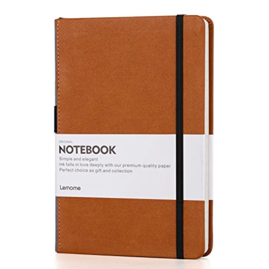 Blank Notebook Sketchbook with Premium Thick Paper - Dividers Gift - Hardcover Plain, A5, 8.4 x 5.7 inch