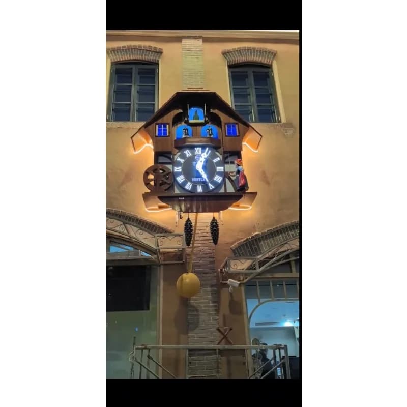 Outdoor large cuckoo wall clock