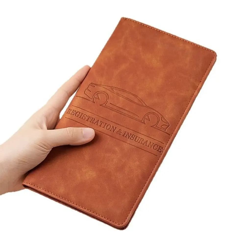 Porta Carte in Pelle PU, Borsa per Passaporto, Porta Biglietti, Portafoglio da Viaggio, Borsa per Check-in Aereo, Custodia per Certificati