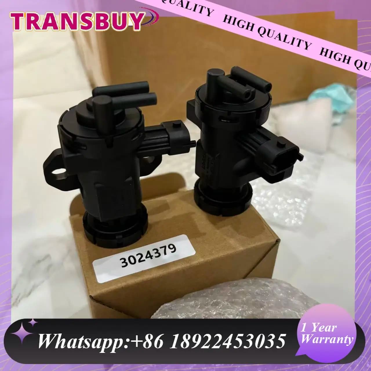 Brand new 3024379 Valvola di Controllo della Pressione Solenoide del Vuoto Adatto Per Mazda Bt50 Ford PJ PK Ranger Boost