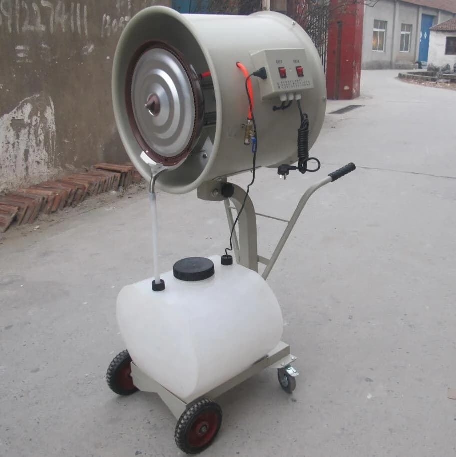 Umidificatore centrifugo industriale con ventola di nebulizzazione montata a parete con ventola di raffreddamento per officina a prezzo di fabbrica