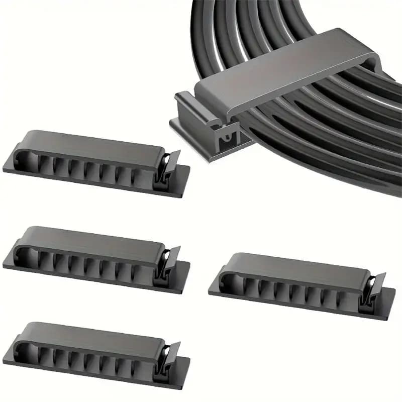 Organizzatore di cavi, gestione fili, supporto per cavi, avvolgicavo USB flessibile, clip in silicone per mouse, tastiera, protezione per auricolari