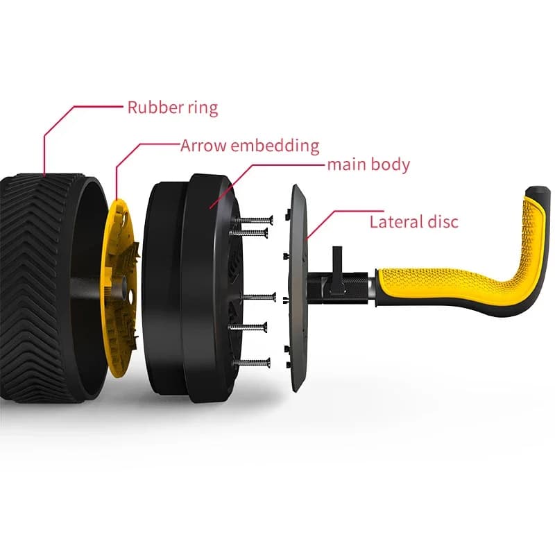 Set Ruota Addominale e Kettlebell 2-in-1 2026 per Allenamento Core a Casa