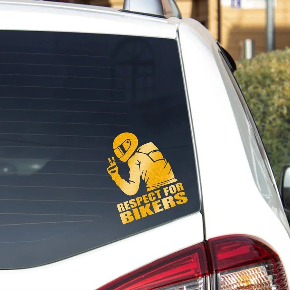Rispetto ai motociclisti Adesivo riflettente per moto Scratch impermeabile Personalizza Decalcomania per corpo moto Accessori per decorazioni fai da te per moto