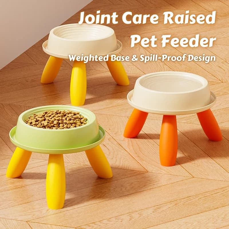 ​ ​ Mangiatoia per animali rialzata per la cura delle articolazioni – Ciotola ergonomica antiscivolo con base ponderata e design a prova di fuoriuscite per ciotola per cibo per gatti/cani