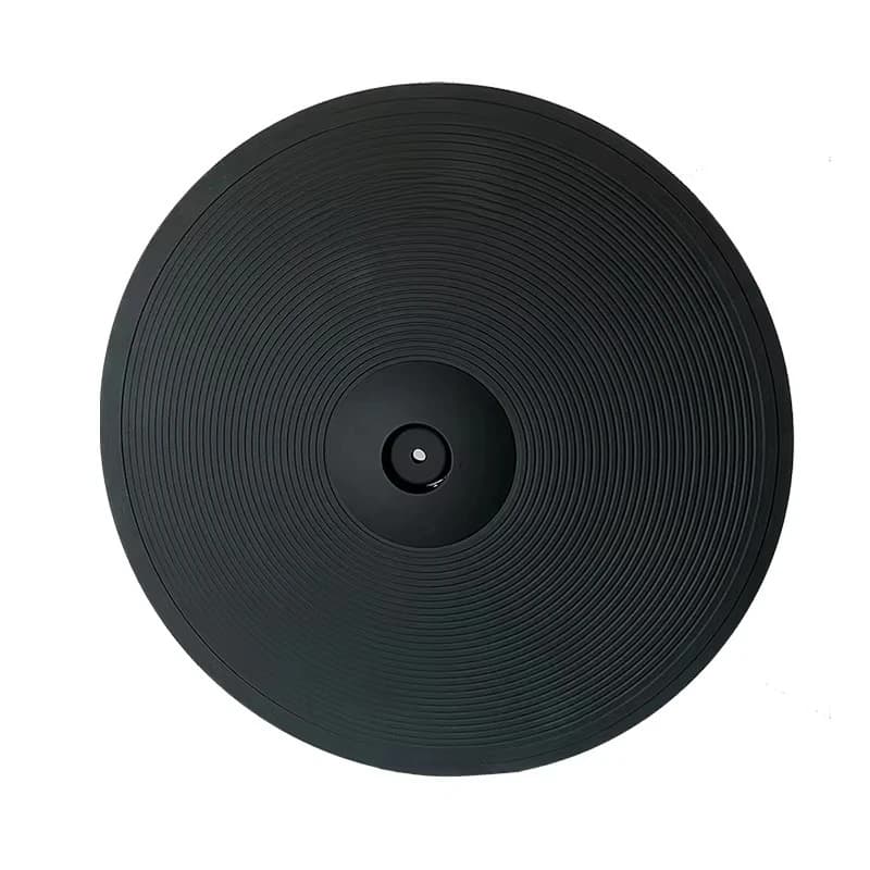 Pad per Hi-Hat Elettronico da 20 Pollici con 3 Trigger, Accessorio per Batteria a Percussione, Versione 2 con Drenaggio Esteso