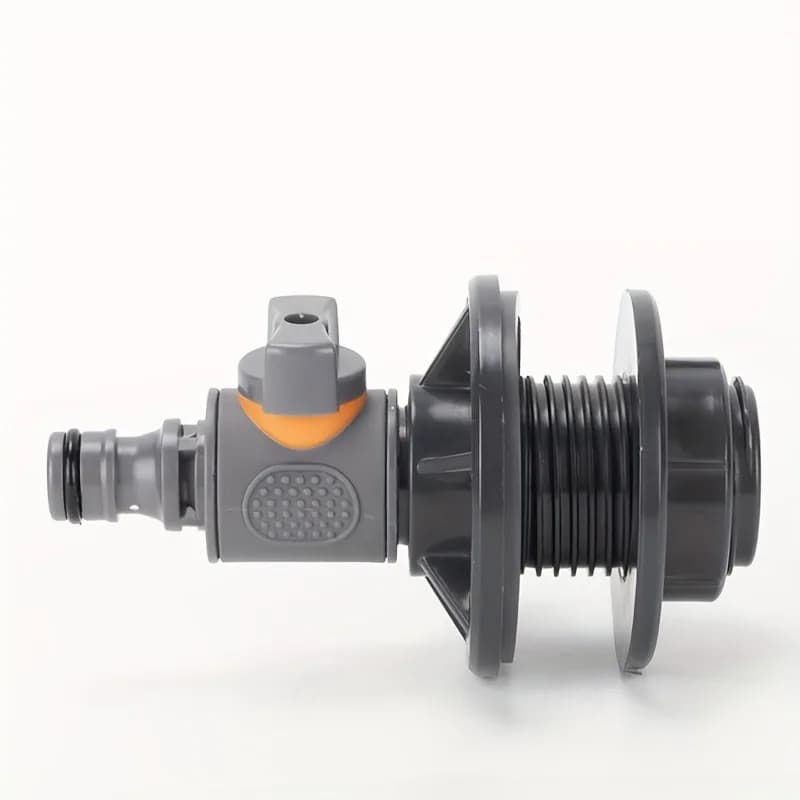 Pvc/IBC Water Bar Adapter, Durable Water Tank Adapter with Valve, Pivot Water Collector Kit