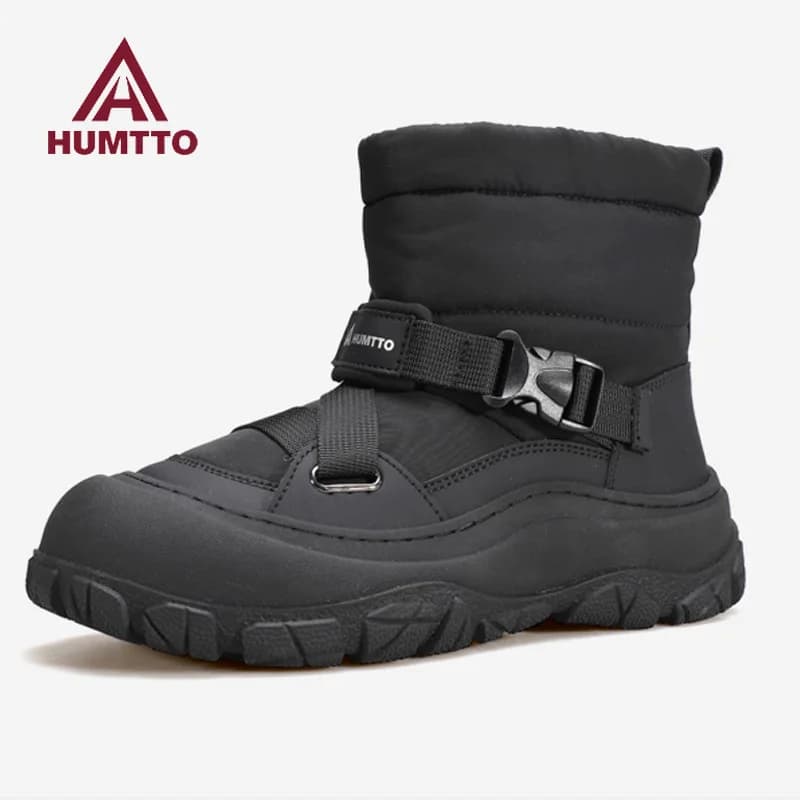 HUMTTO stivali da neve per esterni scarpe da trekking da donna scarpe da sci invernali alte in lana calda stivali da neve impermeabili scarpe da ginnastica da trekking