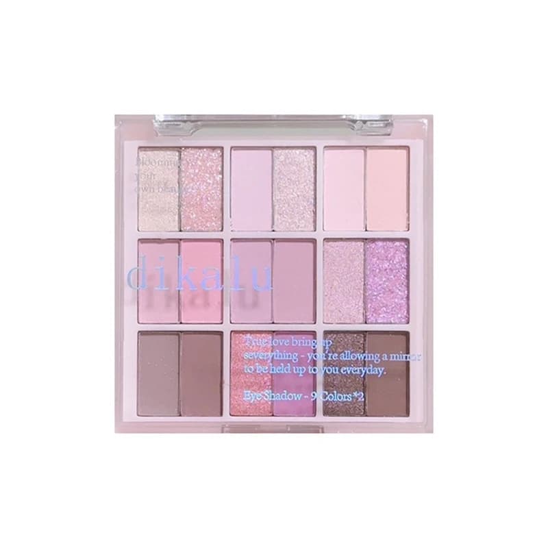 Palette for make-up eyes 18 colors Cosmetic umbrellas Umbrellas Gliter for eyes Palette for long lasting Korean eyes