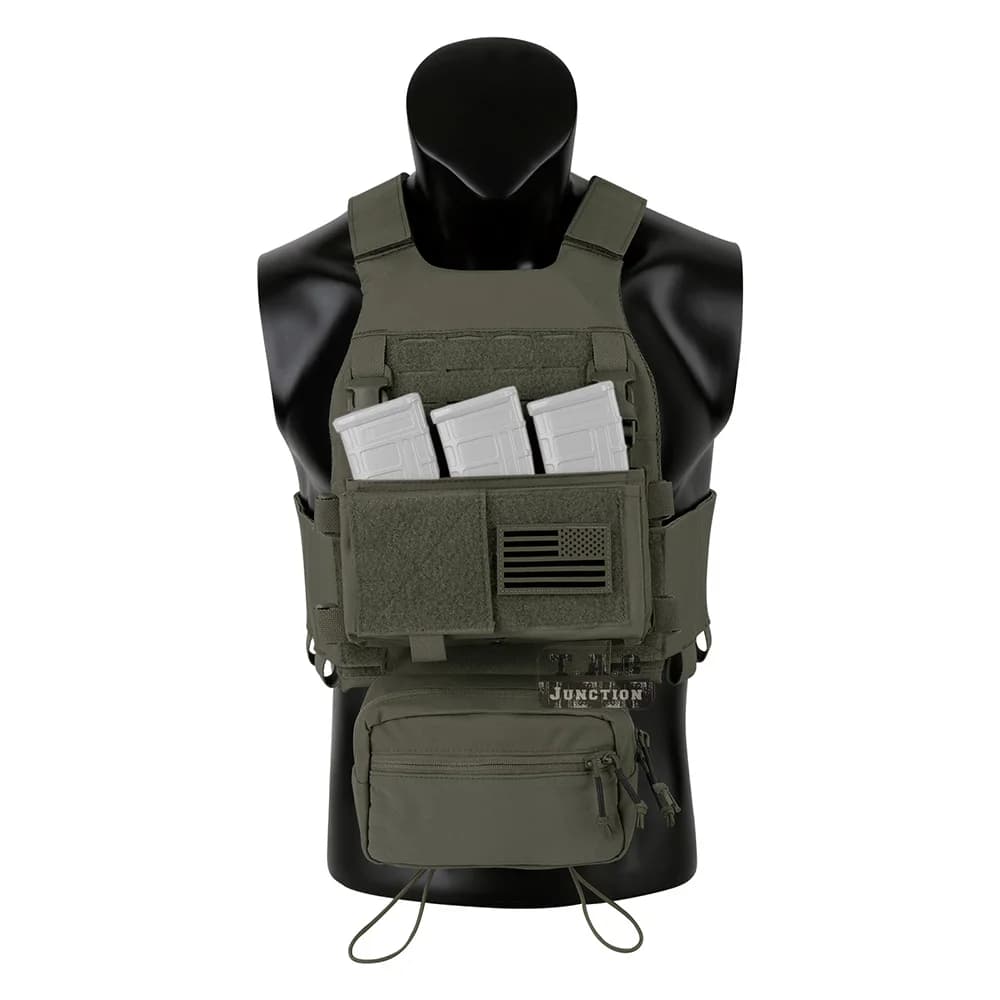 KRYDEX Tactical Low Vis Slick Plate Carrier Vest elastico Cummerbund Micro Fight MK3 MK4 Panel Chassis Drop SACK Pouch