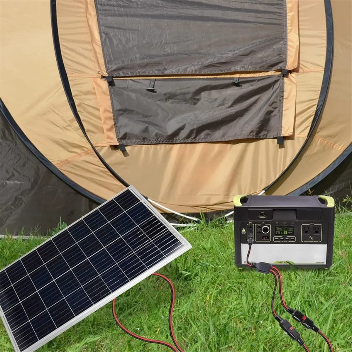 Special Offer-Solar Panel Charging 1 to 2 Splitter Extension Cable 14AWG Port Connector for Portable RV Solar Generator Power St