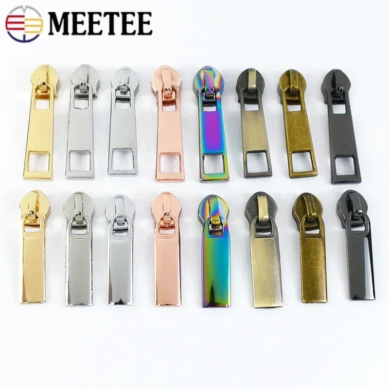 10/20 pezzi 3 # 5 # Maniglie per cursori con cerniera per cerniere in nylon Borsa con nastro Scarpe Zip Head Zaino Giacca Kit di riparazione Accessori per cucire fai-da-te
