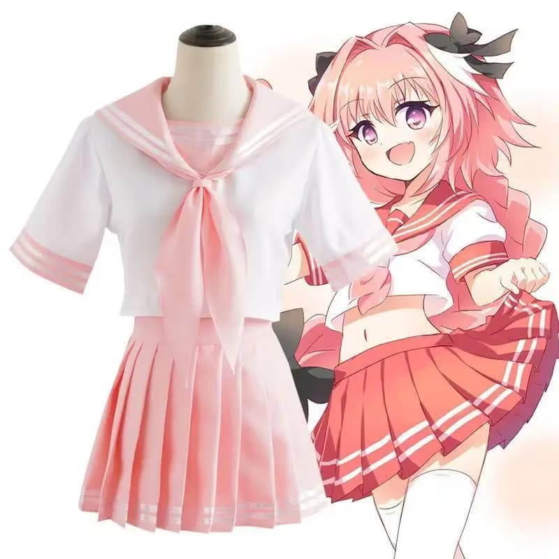 Cosplay costume Astolfo, sailor dress for crossdresser anime strong sizes