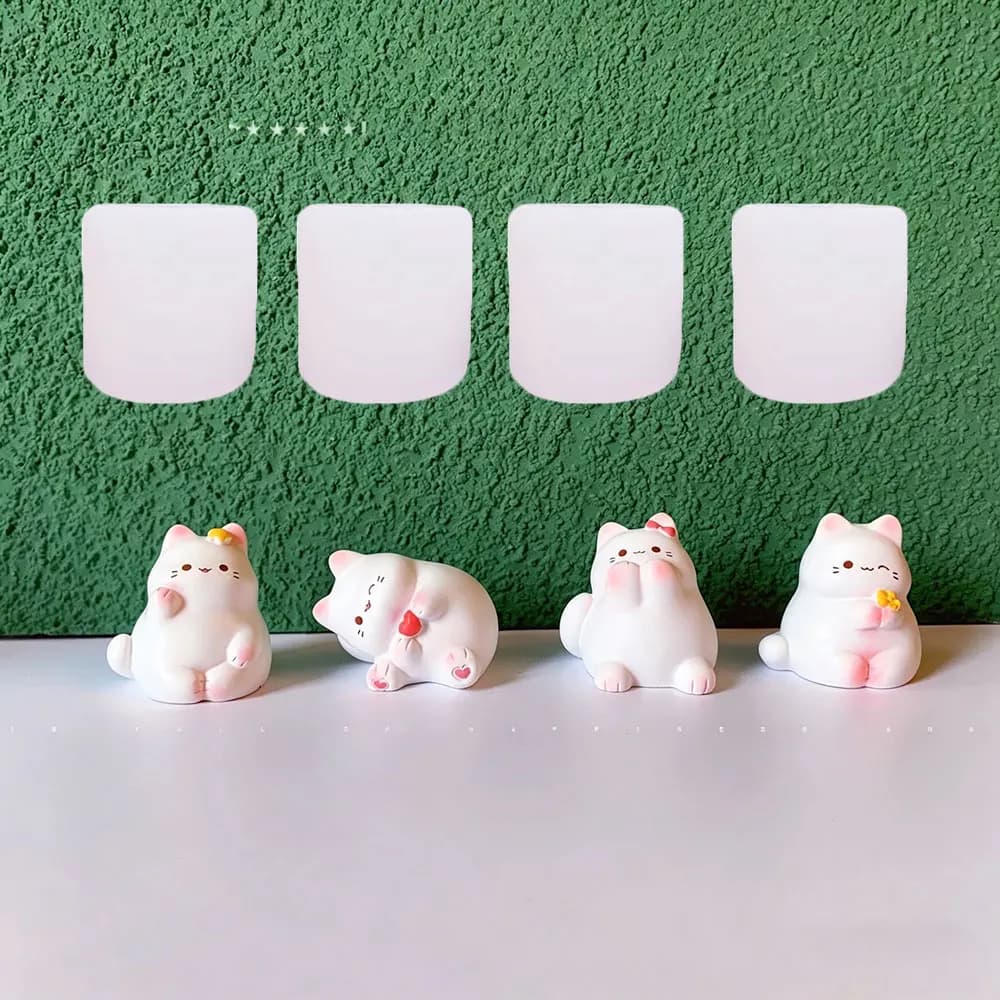 Set di Stampi in Silicone 3D a Forma di Gatto per Gesso, Candele, Sapone, Resina Epossidica, Argilla Polimerica, Giocattoli Mochi Squishy Fai-da-Te, Decorazione per Casa e Scrivania