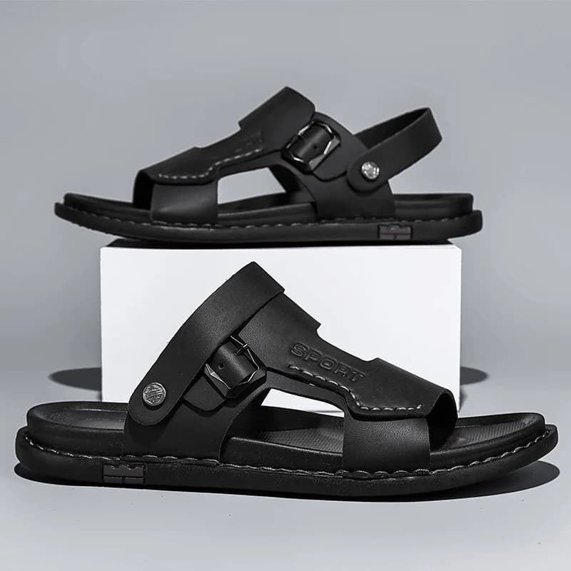 Scarpe da spiaggia classiche da esterno da uomo estive nuovi sandali casual antiscivolo con suola morbida pantofole sportive a doppio uso per studenti comfort alla moda