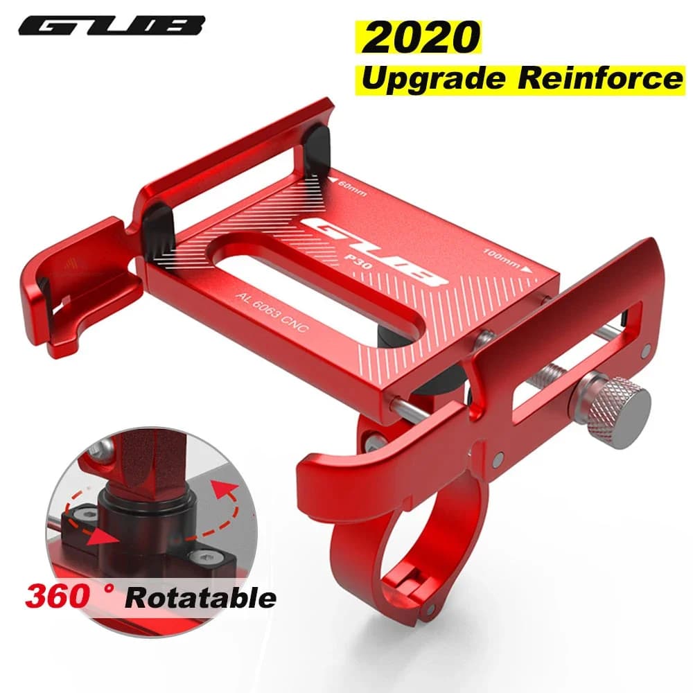 GUB Aluminum Bicycle Phone Holder Bike Mobile Cellphone Suporte Motorcycle Handlebar Clip Stand For iPhone Samsung Xiaomi Huawei