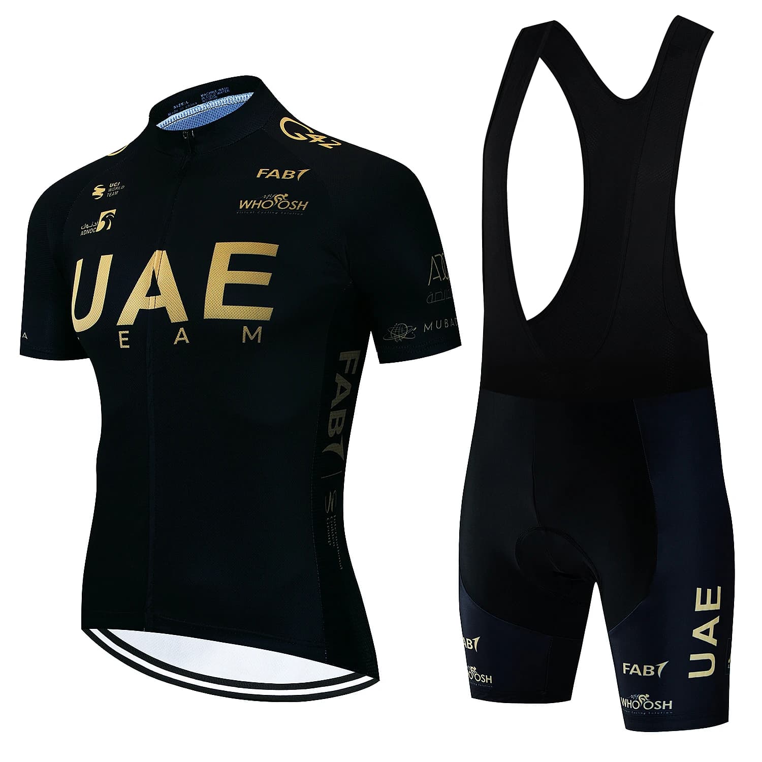 2025 UAE Cycling Jersey Set MTB Uniform Bike Clothing Summer Breathable Bike Shirt Ropa Cycling Pants with Maillot Suspenders Cycling