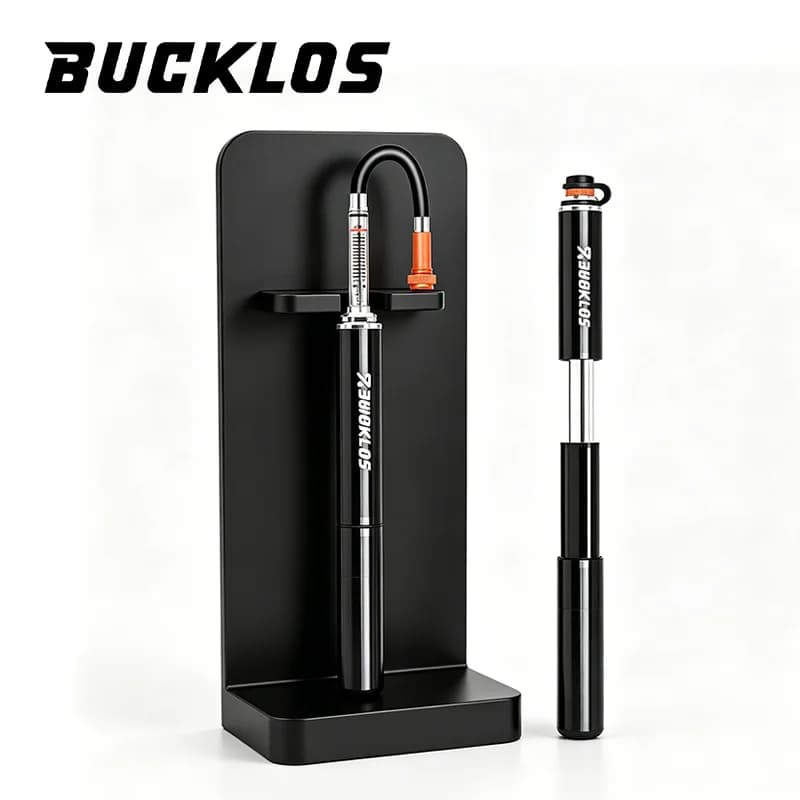 BUCKLOS Bike Pump Mini Aluminum Alloy 160PSI Manual Bicycle Air Pump Tire Air Ball Inflator Portable Road Mountain Bike Pump
