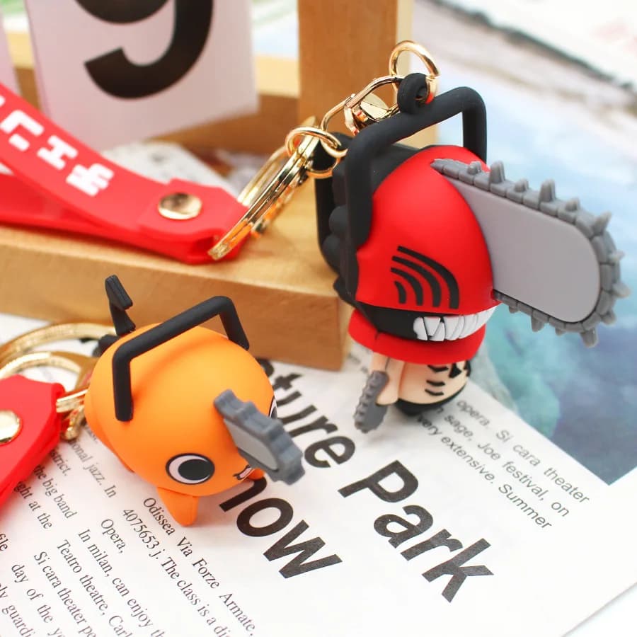 ! Portachiavi Chainsaw Man, Ciondoli Anime Cartoon, Accessori Giocattolo