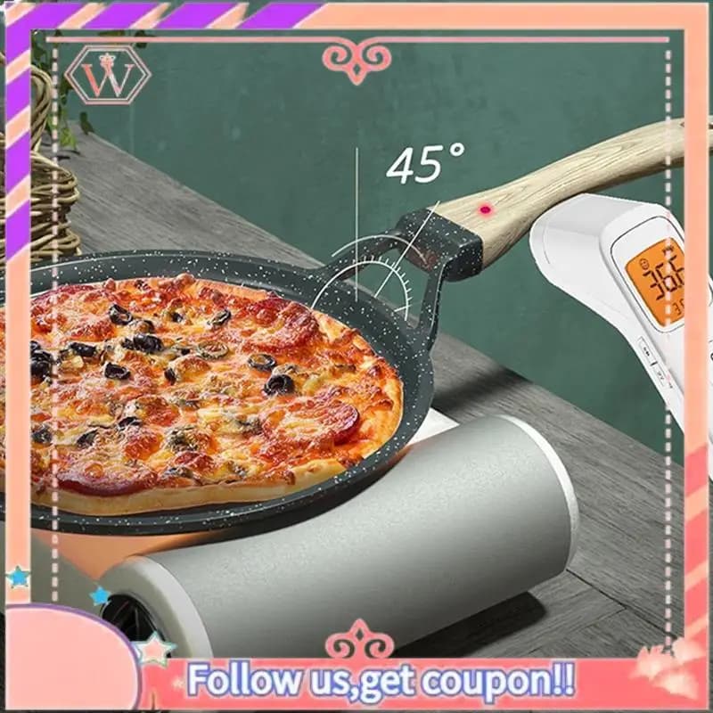 Stone pan Non-stick pan in cast iron for pancakes Frying pot for gas stove Induction cooker Cooking pots 24 cm
