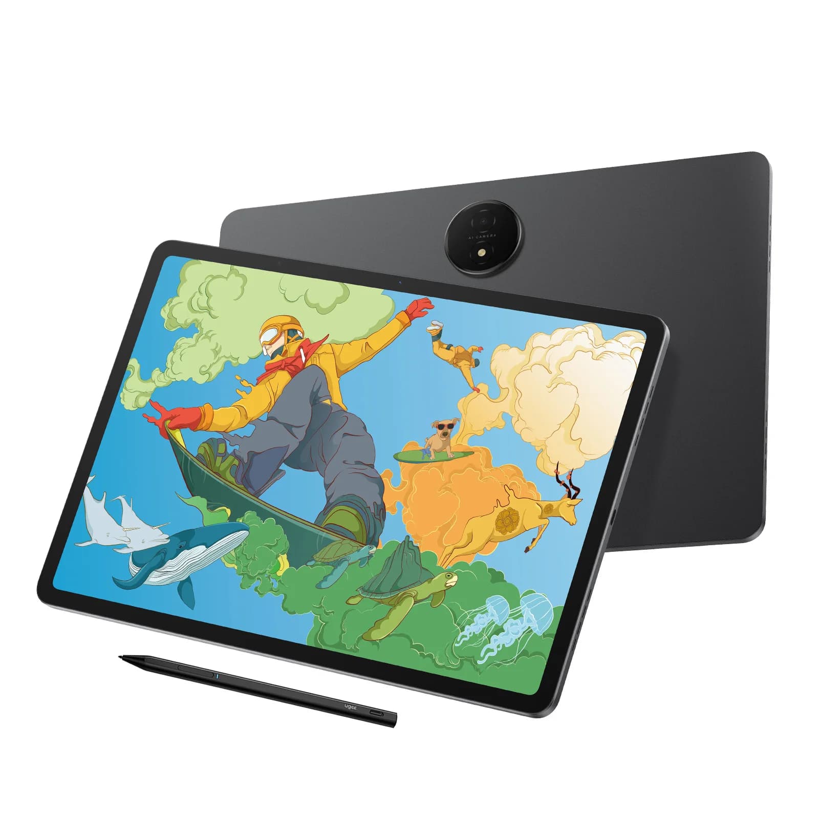 UGEE UT3 Fun Drawing Pad 14.25 pollici 2.4K Ultra HD Sistema Android 14 Ampio display Tavoletta grafica Monitor CPU a 8 core 8 GB + 256 GB