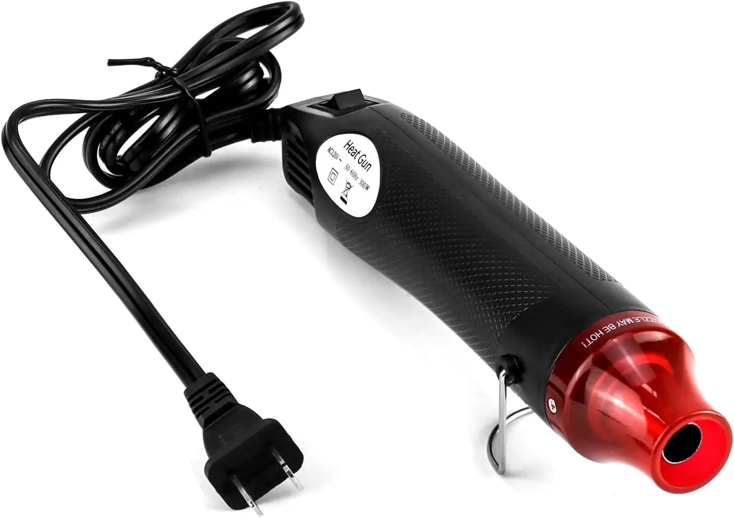 Mini pistola termica 300W portatile per artigianato, resina epossidica, tubi termoretraibili e fai da te con supporto 110V
