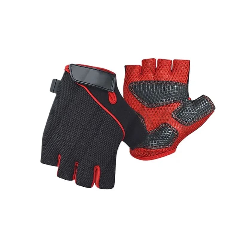 Bicycle Gloves Mezze Dita, Ecological Accessories for Fitness and Lifting Weights in Gym