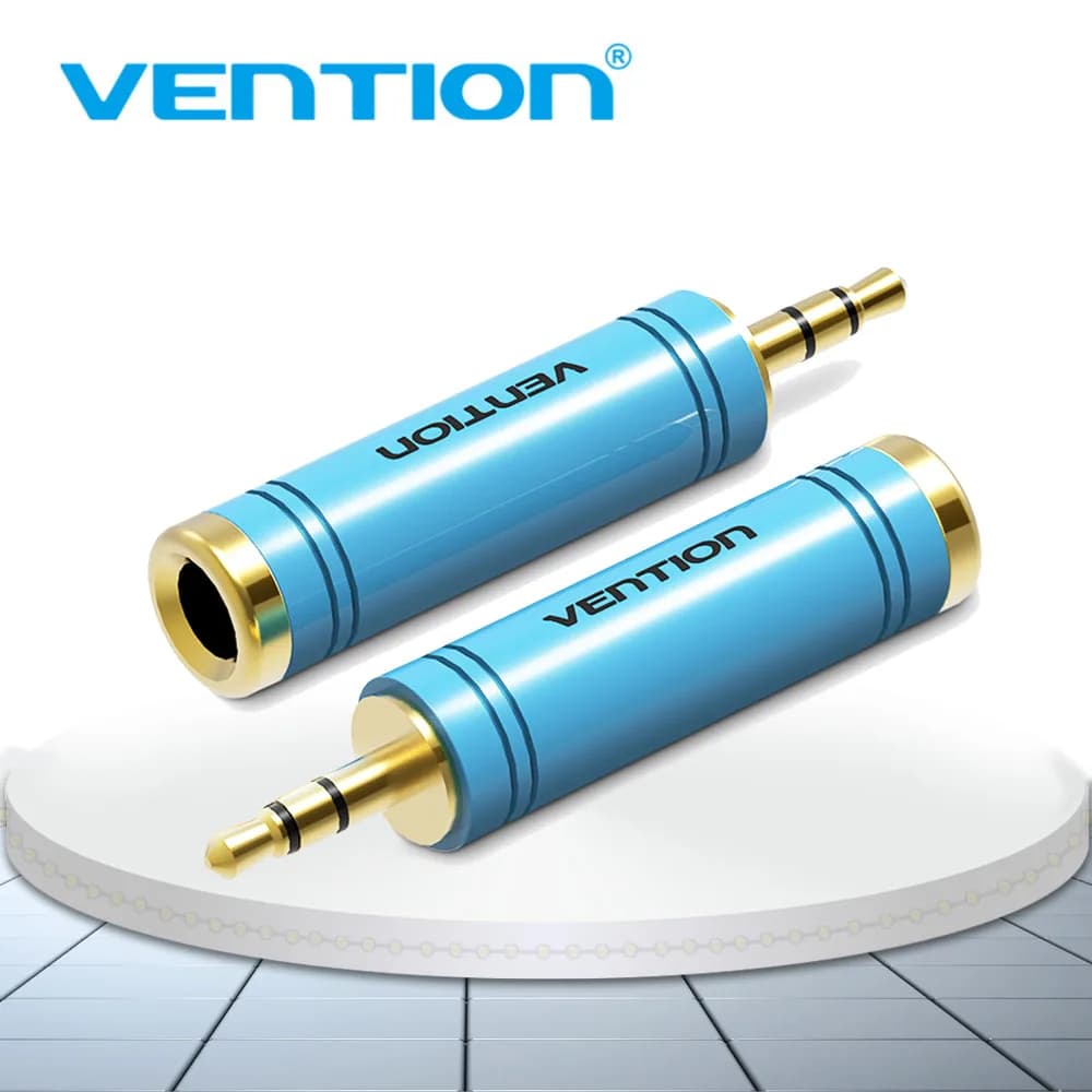 Adattatore da 3,5 mm maschio a 6,5 mm femmina Convertitore adattatore audio per altoparlante stereo da 3,5 a jack 6,35 per telefono cellulare PC notebook