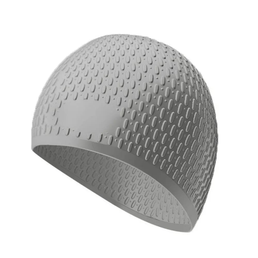 Unisex Soft Silicone Swimming Cap Solid Color High Elasticity Pool Headgear Waterproof Ear Protection Bathing Caps Pool