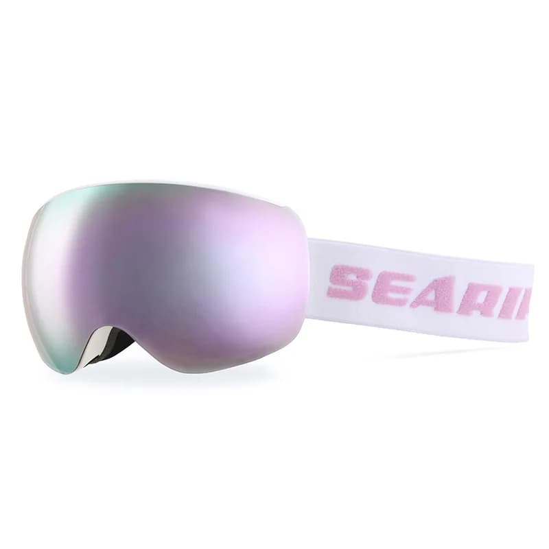 Occhiali da sci Magnetico Doppio Strato Anti Fog Maschera da sci professionale Uomo Donna Super View Snowboard UV400 Occhiali da sole da neve