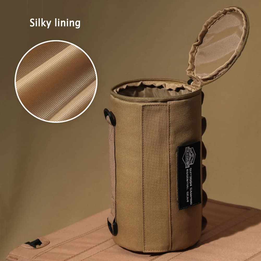 Porta fazzoletti da toilette portatile in poliestere impermeabile, da appendere, per picnic, campeggio ed escursioni