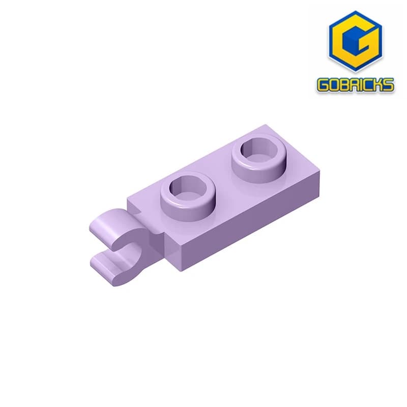 Gobricks 10 pezzi di mattoni 1x2 compatibili assemblano particelle per blocchi di costruzione giocattoli di ricambio educativi ad alta tecnologia fai da te per bambini