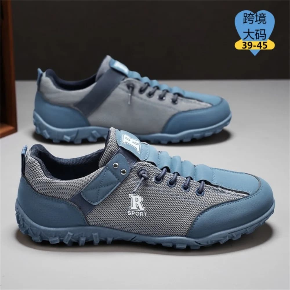 Scarpe da Corsa Casual da Uomo, Sneakers Traspiranti per Sport all'Aperto, Leggere e Comode con Tomaia in Rete, Suola Morbida a Contrasto