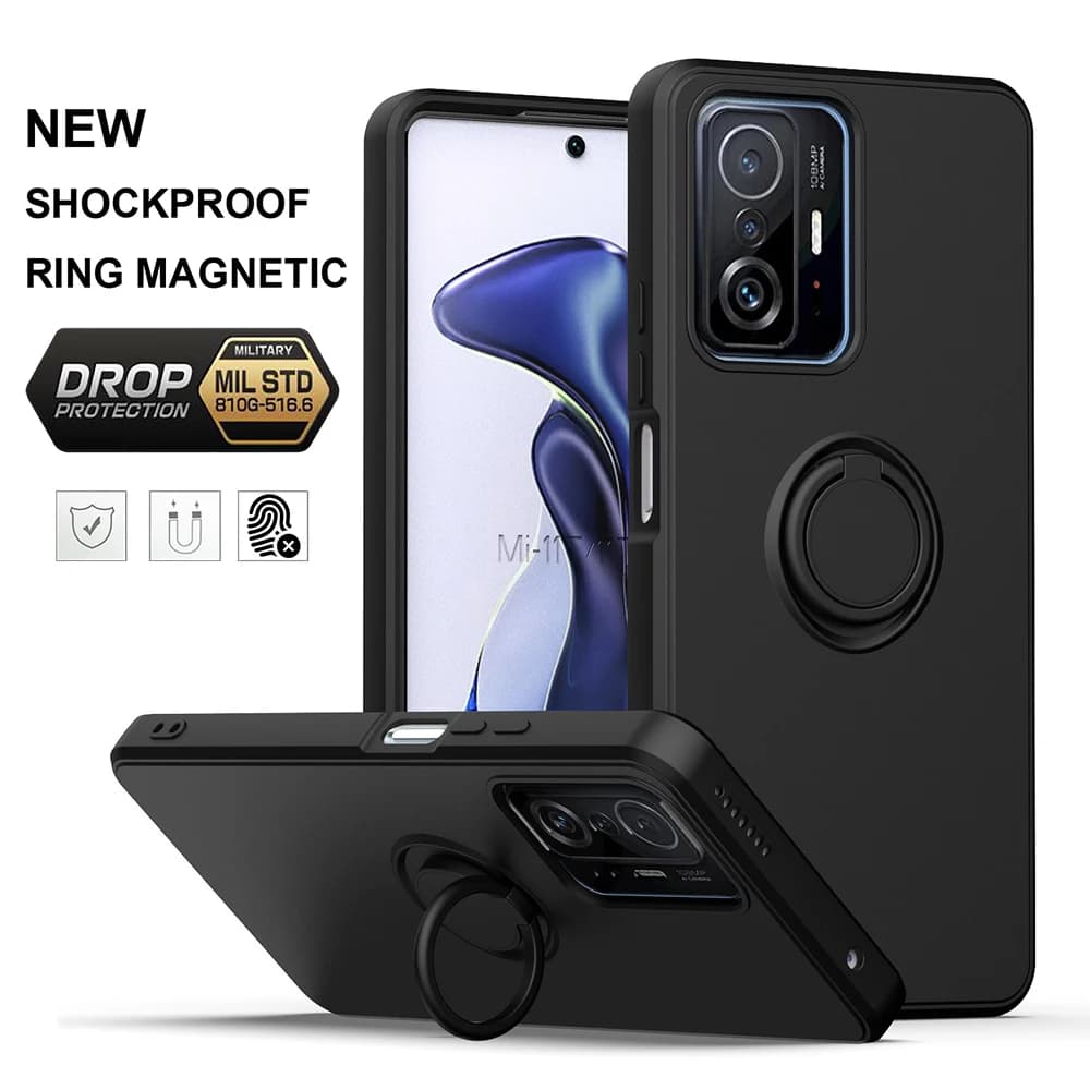Per Xiaomi 10S 10T Pro 11 11T Lite Pro 12 13 Xiaomi POCO X3 X4Pro 4G 5G F4 GT Anello di Barretta CoverMagnetico Girevole Staffa Caso
