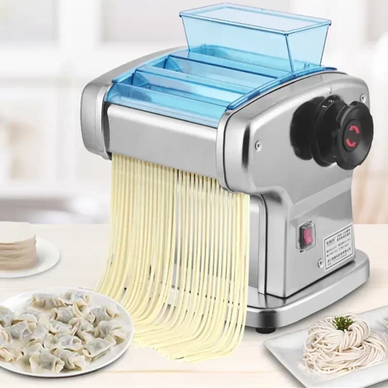 FORElectric Noodle Dumpling Wrapper Machine Commercial Household Pasta Noodle Maker Machine Stainless Steel Noodle Press Machin