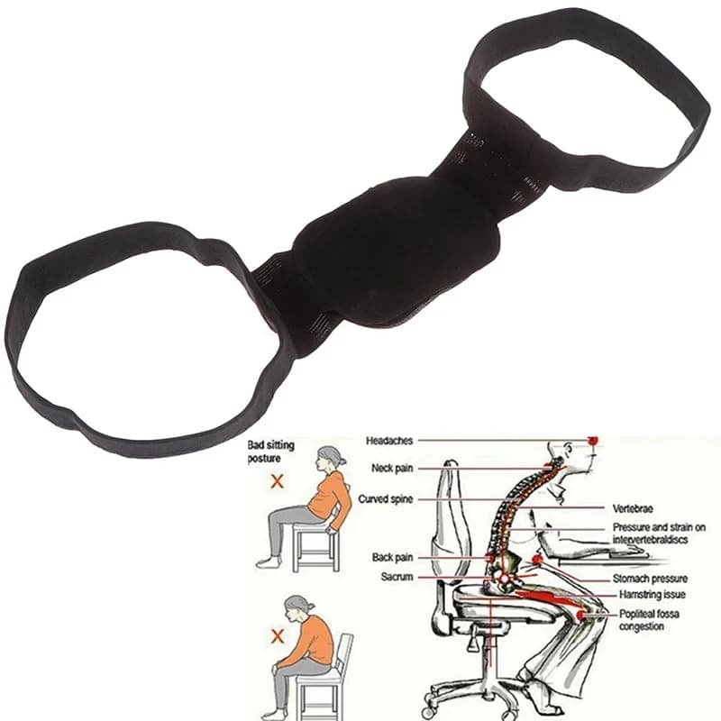 1-10 Pezzi Cintura di Supporto Regolabile, Correttore Posturale per Schiena, Clavicola, Colonna Vertebrale, Spalle e Zona Lombare